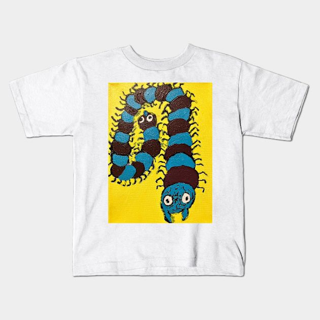 centipede Kids T-Shirt by dongovision 